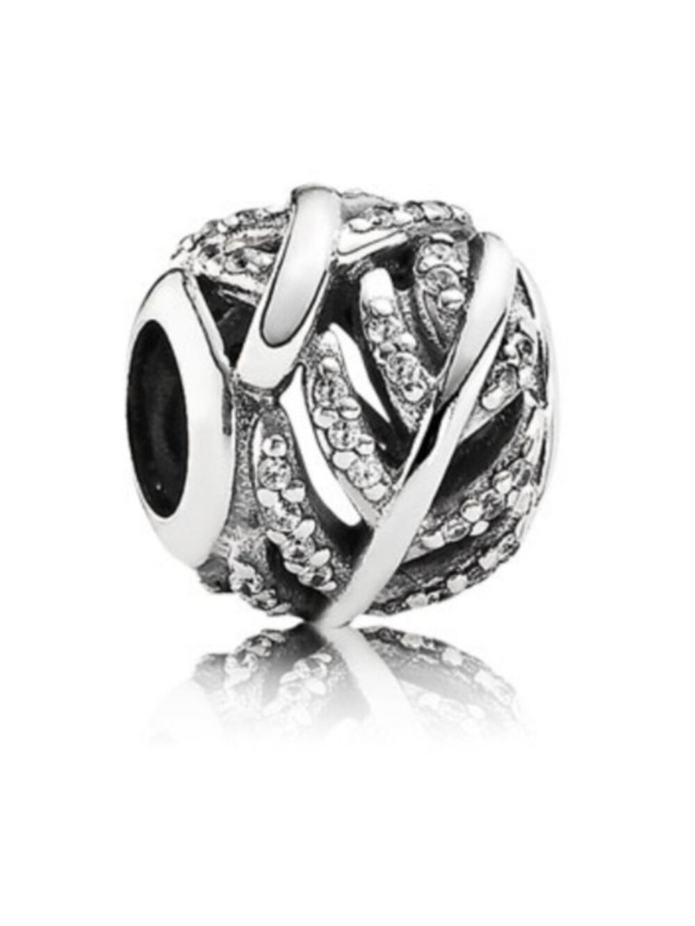 Pandora Sterling Silver Light as Feather Bead  791186cz